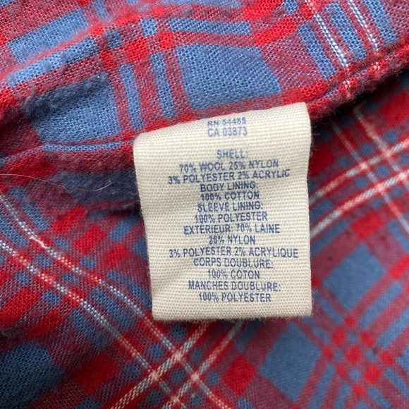 AMERICAN EAGLE OUTFITTERS Size M Plaid Double Breasted Blazer Wool Blend Jacket - Picture 10 of 14